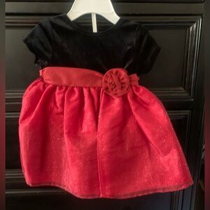 Elegant Black and Red Kids Formal Dress